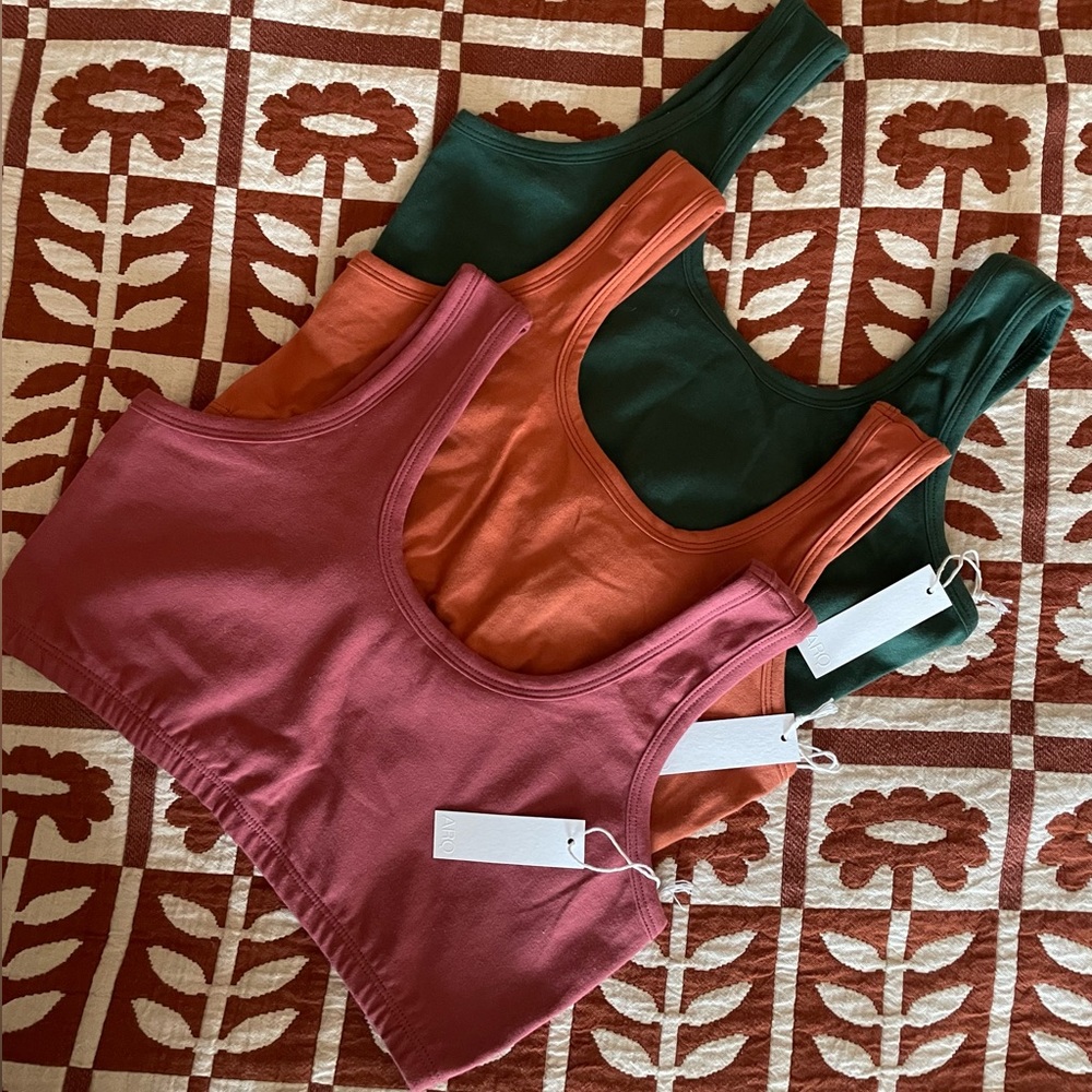 ARQ full-coverage bras. -set of 3-